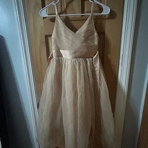 Elegant Cream Sleeveless Dress